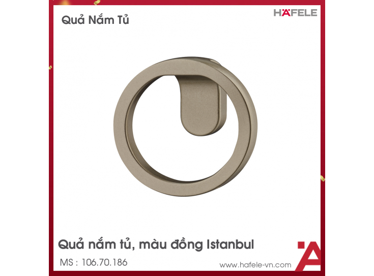 Quả Nắm Tủ H2160 Hafele 106.70.186