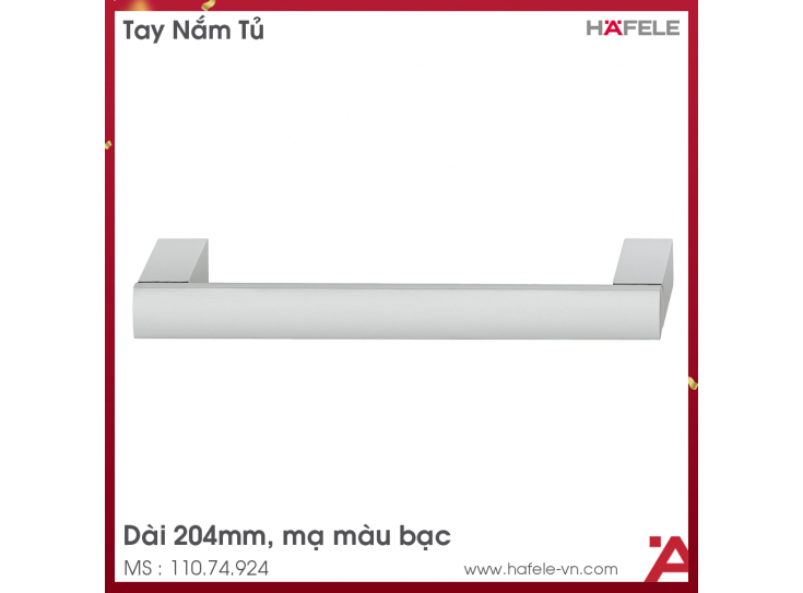 Tay Nắm Nhôm 204mm Hafele 110.74.924