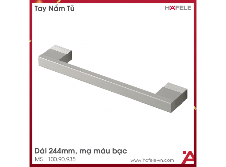 Tay Nắm Nhôm 244mm Hafele 100.90.935